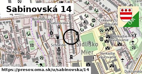 Sabinovská 14, Prešov