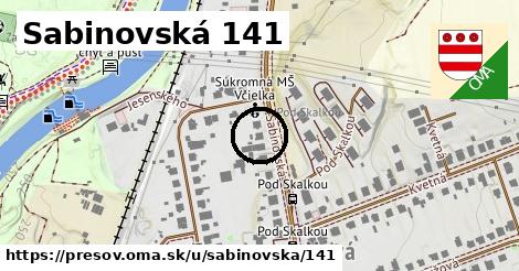 Sabinovská 141, Prešov