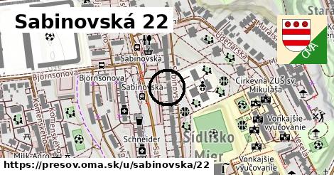 Sabinovská 22, Prešov