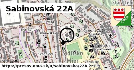 Sabinovská 22A, Prešov