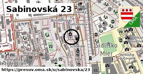 Sabinovská 23, Prešov