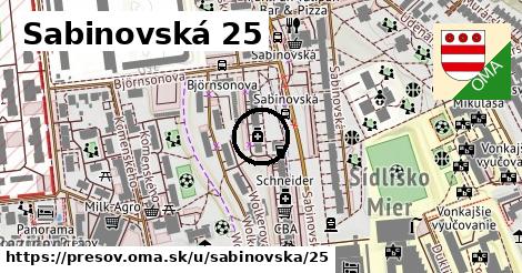 Sabinovská 25, Prešov
