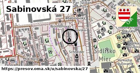 Sabinovská 27, Prešov