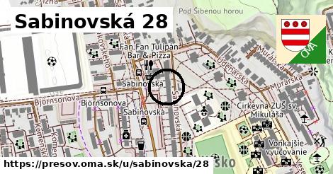 Sabinovská 28, Prešov