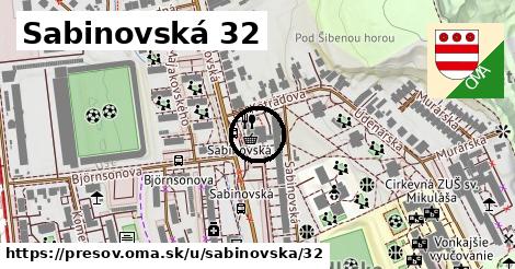 Sabinovská 32, Prešov