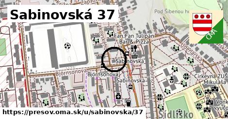 Sabinovská 37, Prešov