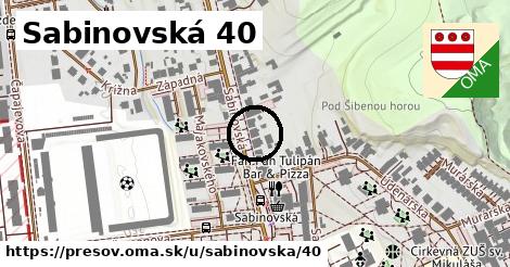 Sabinovská 40, Prešov