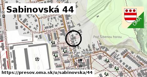 Sabinovská 44, Prešov