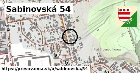 Sabinovská 54, Prešov