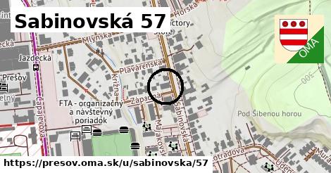 Sabinovská 57, Prešov