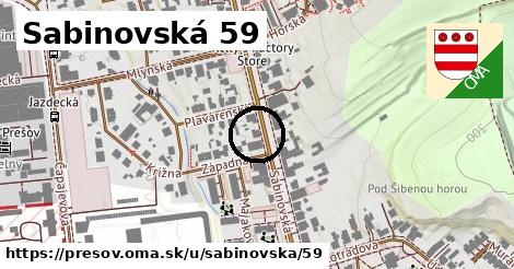 Sabinovská 59, Prešov