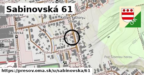 Sabinovská 61, Prešov