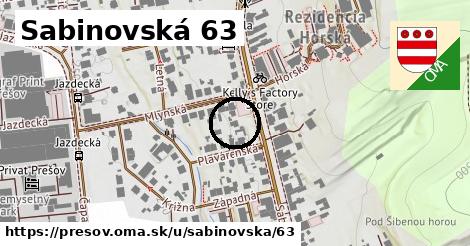 Sabinovská 63, Prešov