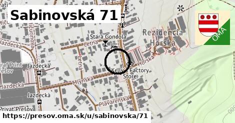 Sabinovská 71, Prešov