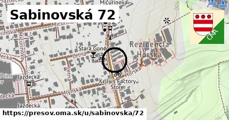 Sabinovská 72, Prešov