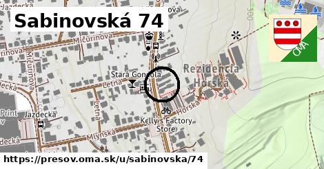 Sabinovská 74, Prešov