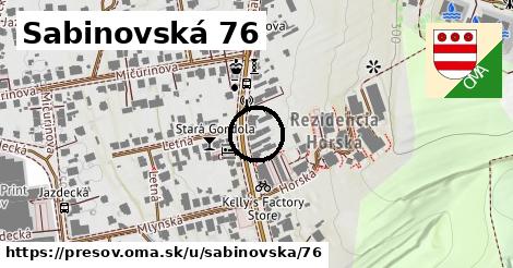 Sabinovská 76, Prešov