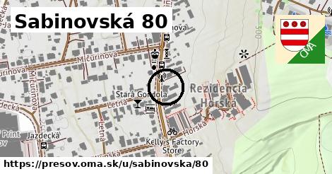 Sabinovská 80, Prešov