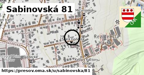 Sabinovská 81, Prešov