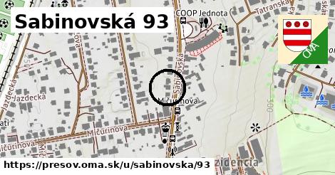 Sabinovská 93, Prešov