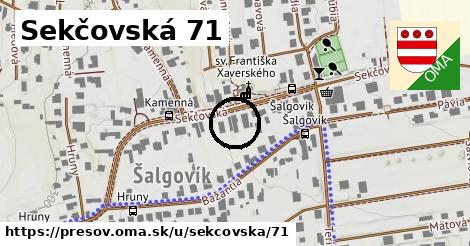 Sekčovská 71, Prešov