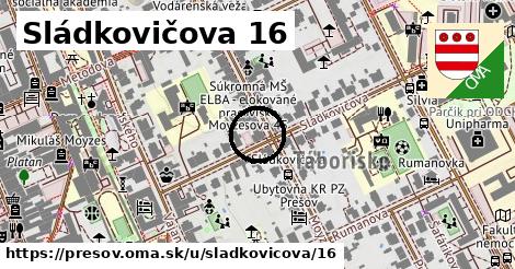 Sládkovičova 16, Prešov