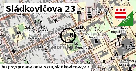 Sládkovičova 23, Prešov