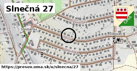 Slnečná 27, Prešov