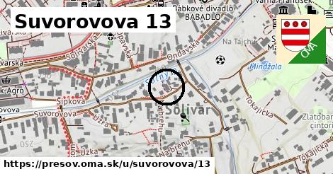 Suvorovova 13, Prešov