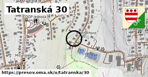 Tatranská 30, Prešov