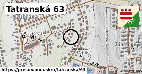 Tatranská 63, Prešov