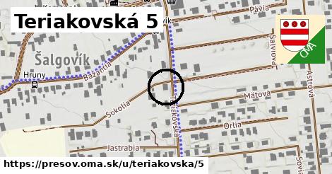 Teriakovská 5, Prešov