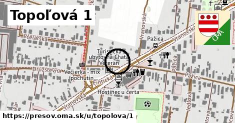 Topoľová 1, Prešov