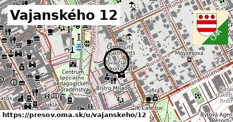 Vajanského 12, Prešov