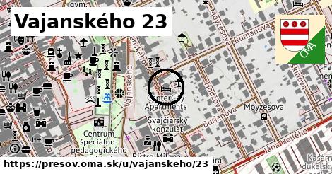 Vajanského 23, Prešov