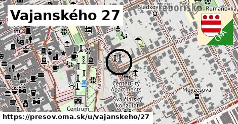 Vajanského 27, Prešov