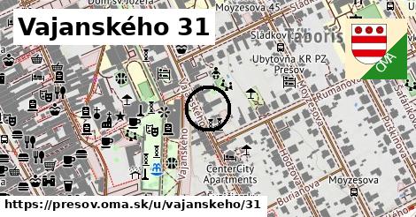 Vajanského 31, Prešov