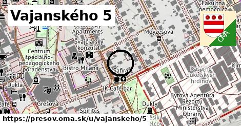 Vajanského 5, Prešov