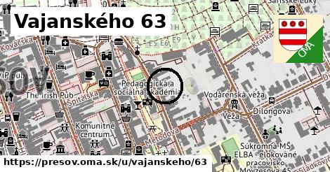 Vajanského 63, Prešov