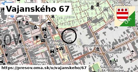 Vajanského 67, Prešov