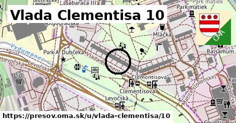 Vlada Clementisa 10, Prešov