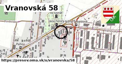 Vranovská 58, Prešov