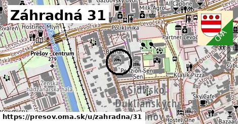 Záhradná 31, Prešov