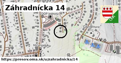 Záhradnícka 14, Prešov