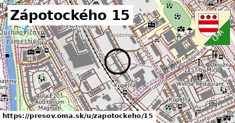 Zápotockého 15, Prešov