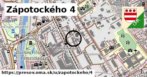 Zápotockého 4, Prešov