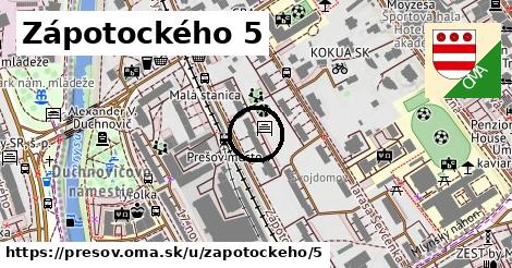 Zápotockého 5, Prešov