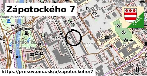 Zápotockého 7, Prešov