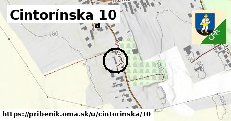 Cintorínska 10, Pribeník