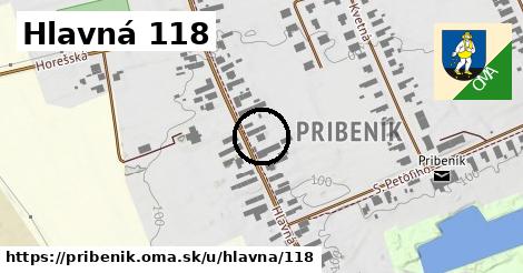 Hlavná 118, Pribeník